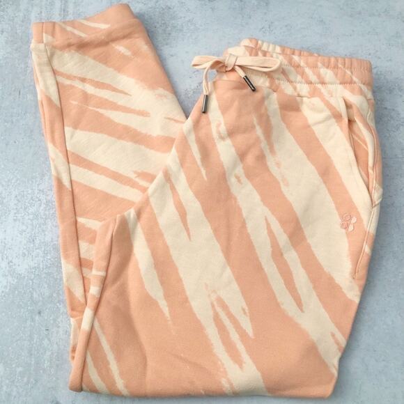 Sweaty Betty Essential Pocket Joggers Nectarine Orange Tie Dye NEW - Picture 1 of 9